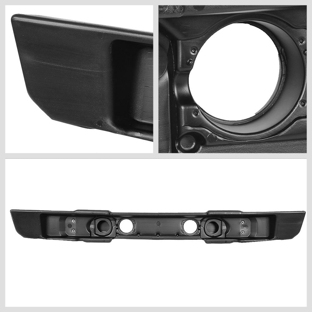 Bolt-On Black Front Bumper w/Fog Light Hole Tow Hook Hole For 07-18 Wrangler JK