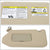 Bolt-On Driver & Passenger Side Beige Sun Visor w/Vanity Light For 14-19 QX60