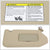 Bolt-On Driver & Passenger Side Beige Sun Visor w/Vanity Light For 14-19 QX60