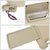 Bolt-On Driver & Passenger Side Beige Sun Visor w/Vanity Light For 14-19 QX60