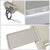 Bolt-On Right Passenger Side Grey Sun Visor w/Vanity Light For 13-19 Pathfinder