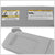 Bolt-On Driver & Passenger Grey Sun Visor w/Vanity Light For 09-16 Toyota Venza