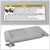 Bolt-On Driver & Passenger Grey Sun Visor w/Vanity Light For 09-16 Toyota Venza