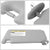 Bolt-On Driver & Passenger Grey Sun Visor w/Vanity Light For 09-16 Toyota Venza