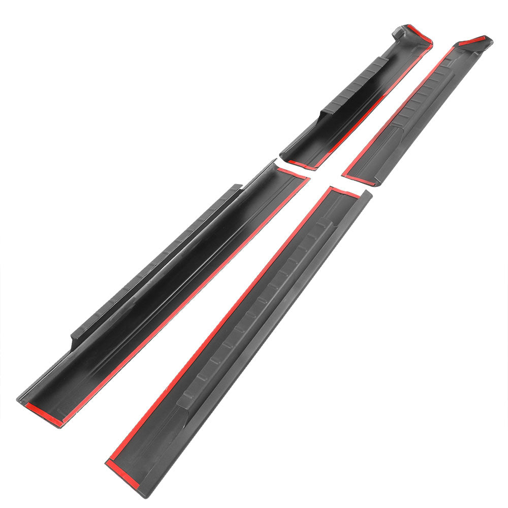 BFC-ROKP-TY-0160 4X Black Rocket Panel Sill Plate Cover Guard For 01-06 Silverado Sierra Crew Cab