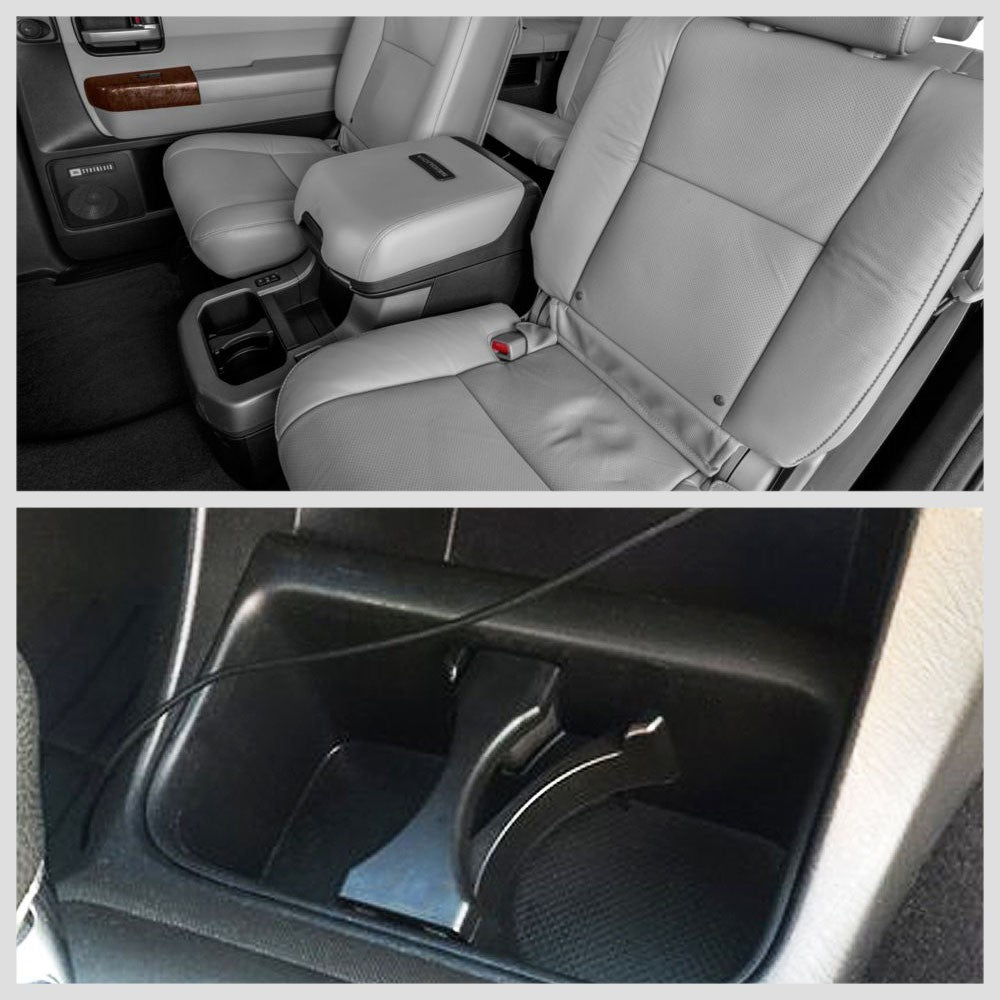 Black Cup Holder Insert Divider For 08-21 Sequoia (Rear)/05-09 Tacoma (Center)