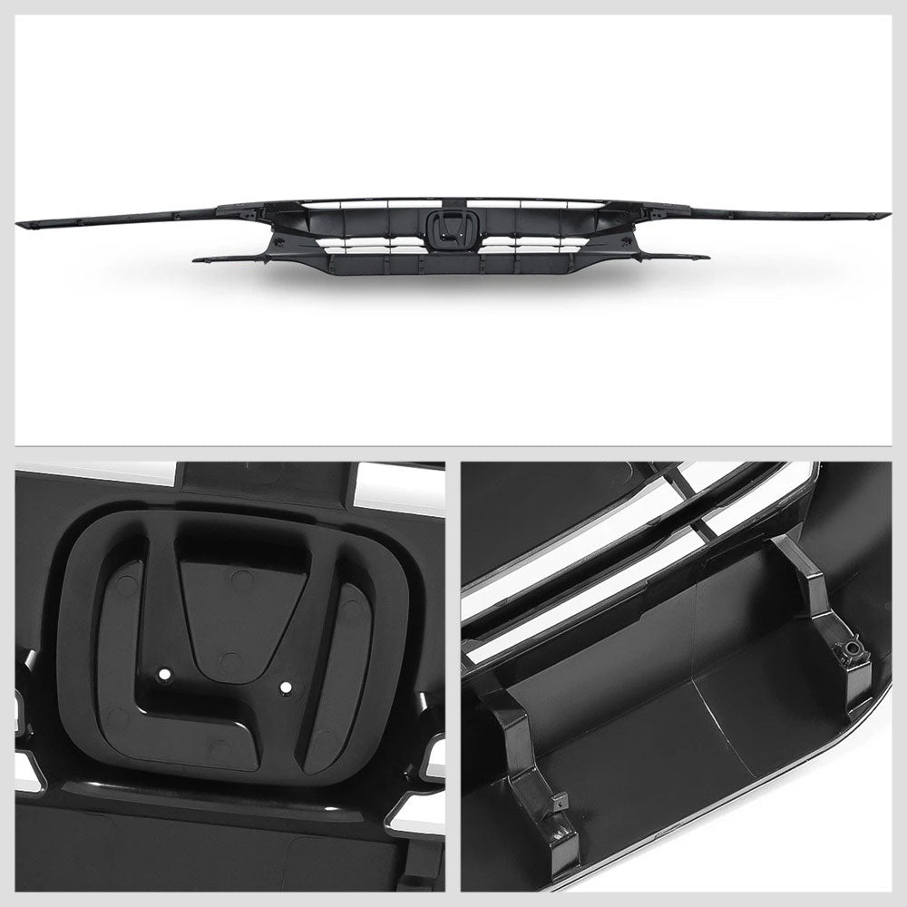 BFC-FGR-1-0183-OE Glossy Black OE Style Front Grille For 16-18 Honda Civic Coupe/Sedan/Hatchback