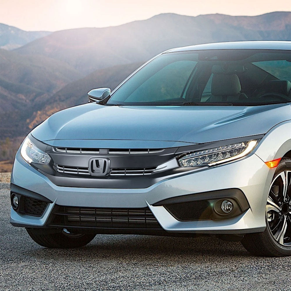 BFC-FGR-1-0183-OE Glossy Black OE Style Front Grille For 16-18 Honda Civic Coupe/Sedan/Hatchback