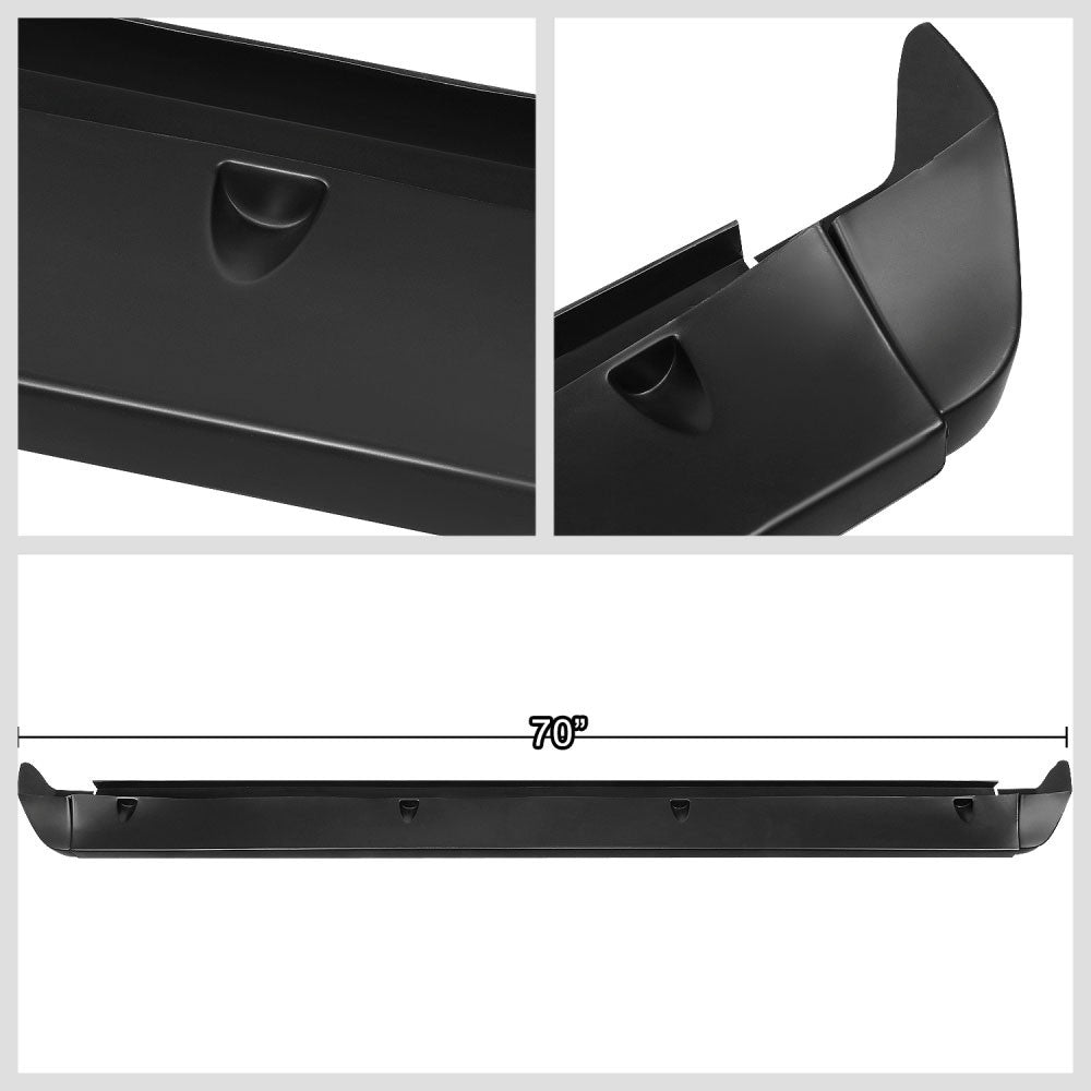 Matte Black 3PC Style Tailgate Spoiler Wing For 99-07 Silverado Sierra Fleetside