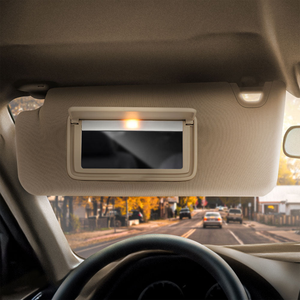 BFC-SVR-TY-0251 Drive Side (Left) Tan Sun Visor For 08-12 Honda Accord (CP1/2/3 CS1/2 8th Gen)