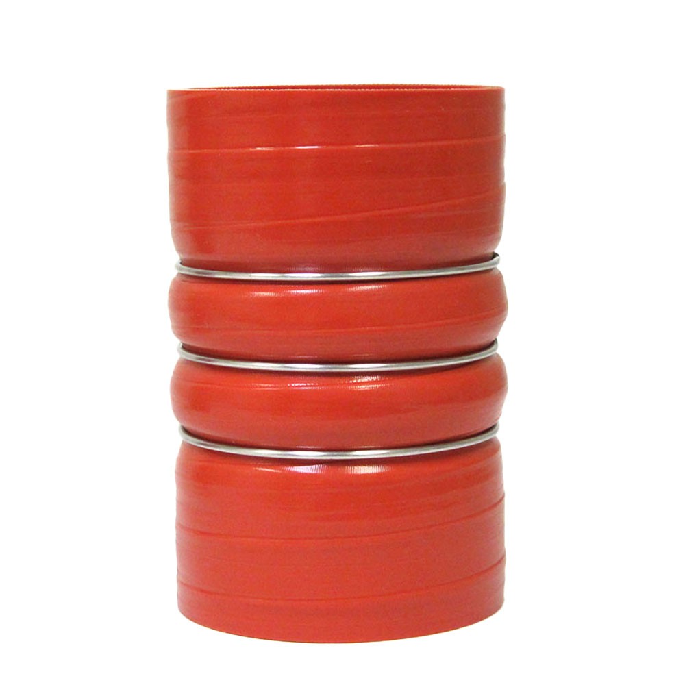 HPS Performance Red 4-ply Silicone Charge Air Cooler CAC Straight Coupler Hose Hot Side