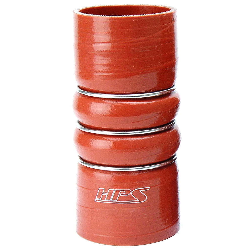 HPS Performance Red 4-ply Silicone Charge Air Cooler CAC Straight Coupler Hose Hot Side