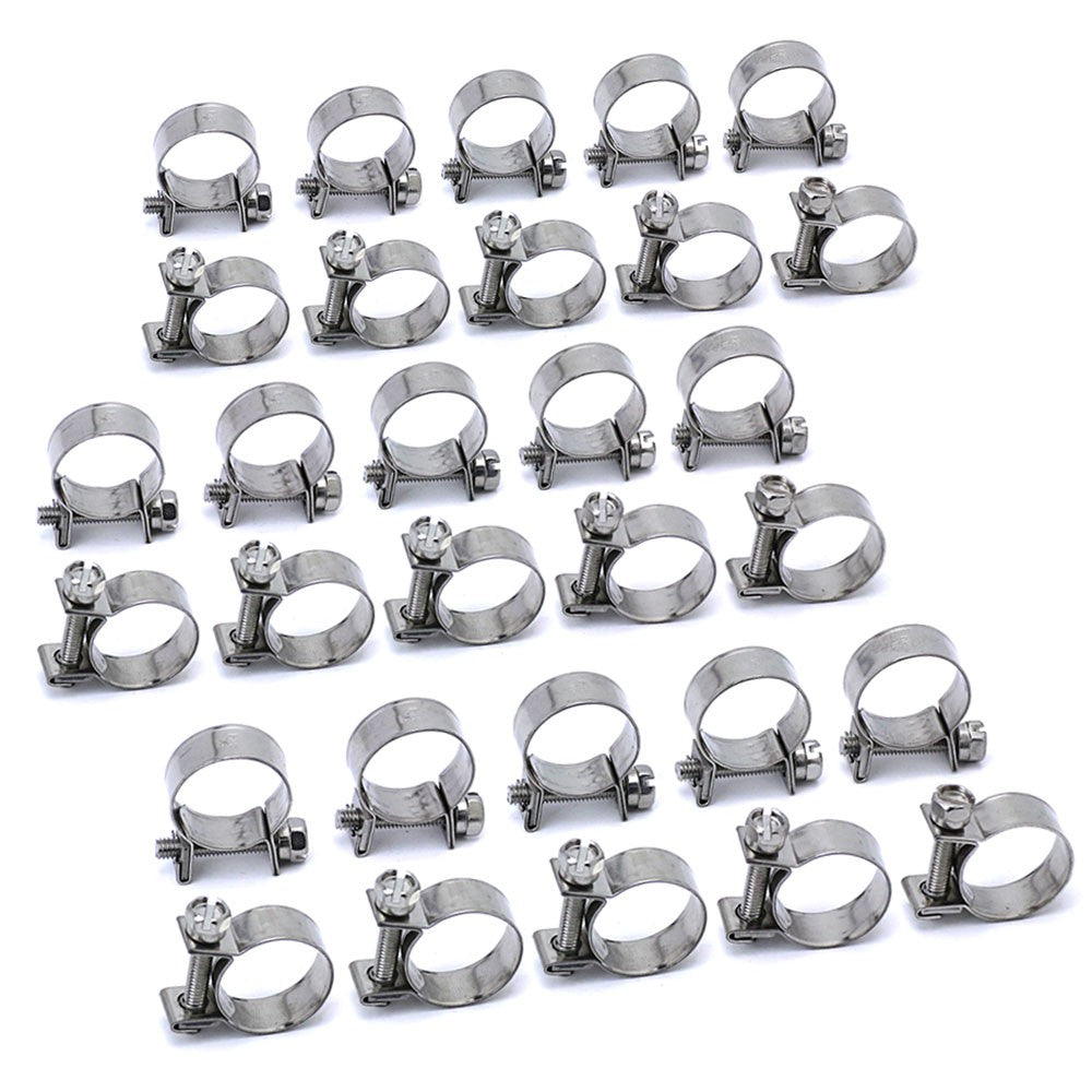 30X HPS Stainless Steel Fuel Injection Hose Clamp FIC-15x10 FIC-15-URQTY-30