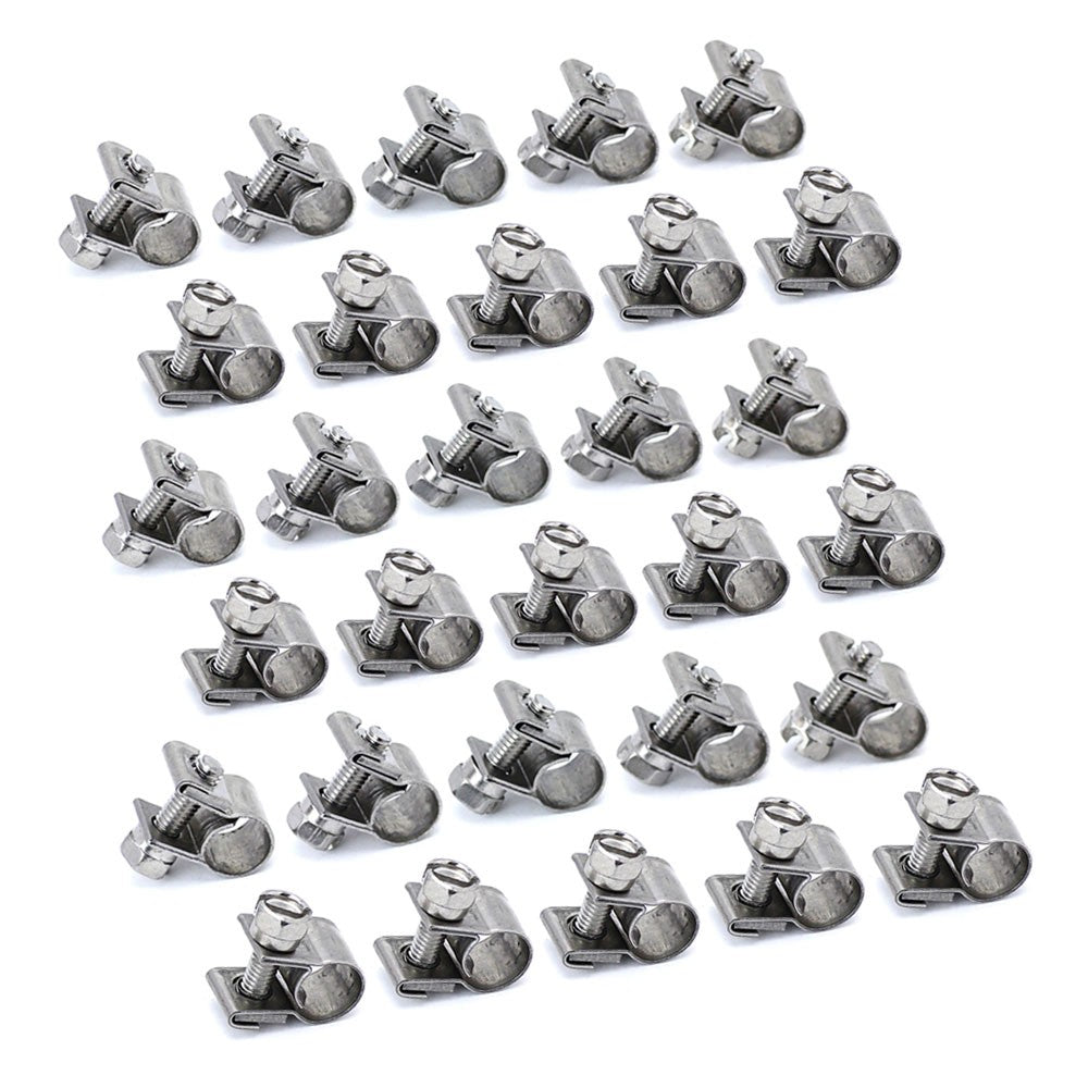 30X HPS Stainless Steel Fuel Injection Hose Clamp FIC-8x10 FIC-8-URQTY-30