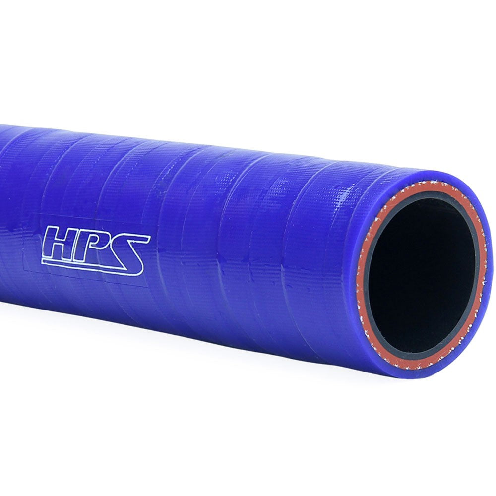 HPS FKM Lined Oil Resistant Hose Blue 1-Ply Reinforced Polyester Silicone detail look