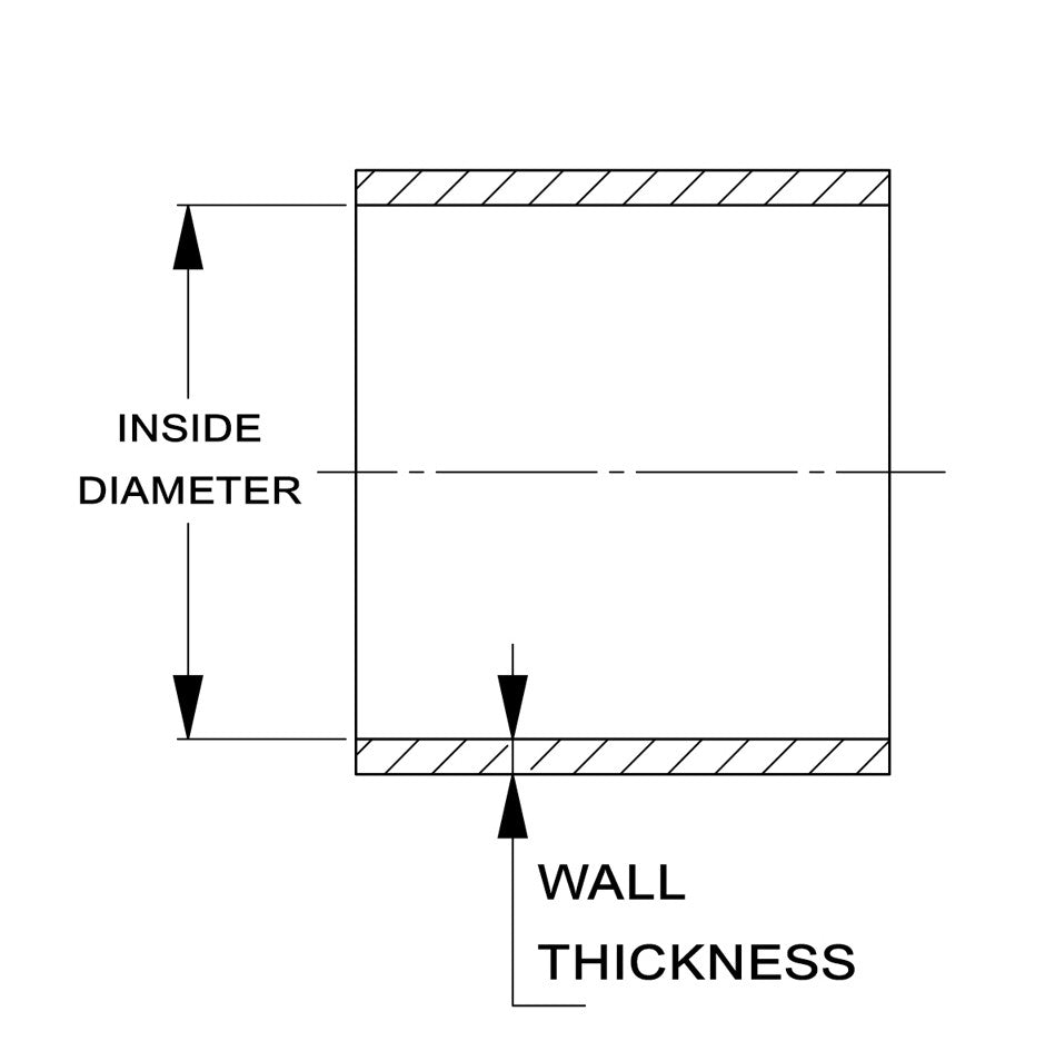 HTSEC90-025-L10-BLK HPS 1/4" (6.5mm) ID Black 4Ply Silicone 90 Degree Angle Elbow Couple Hose Intake