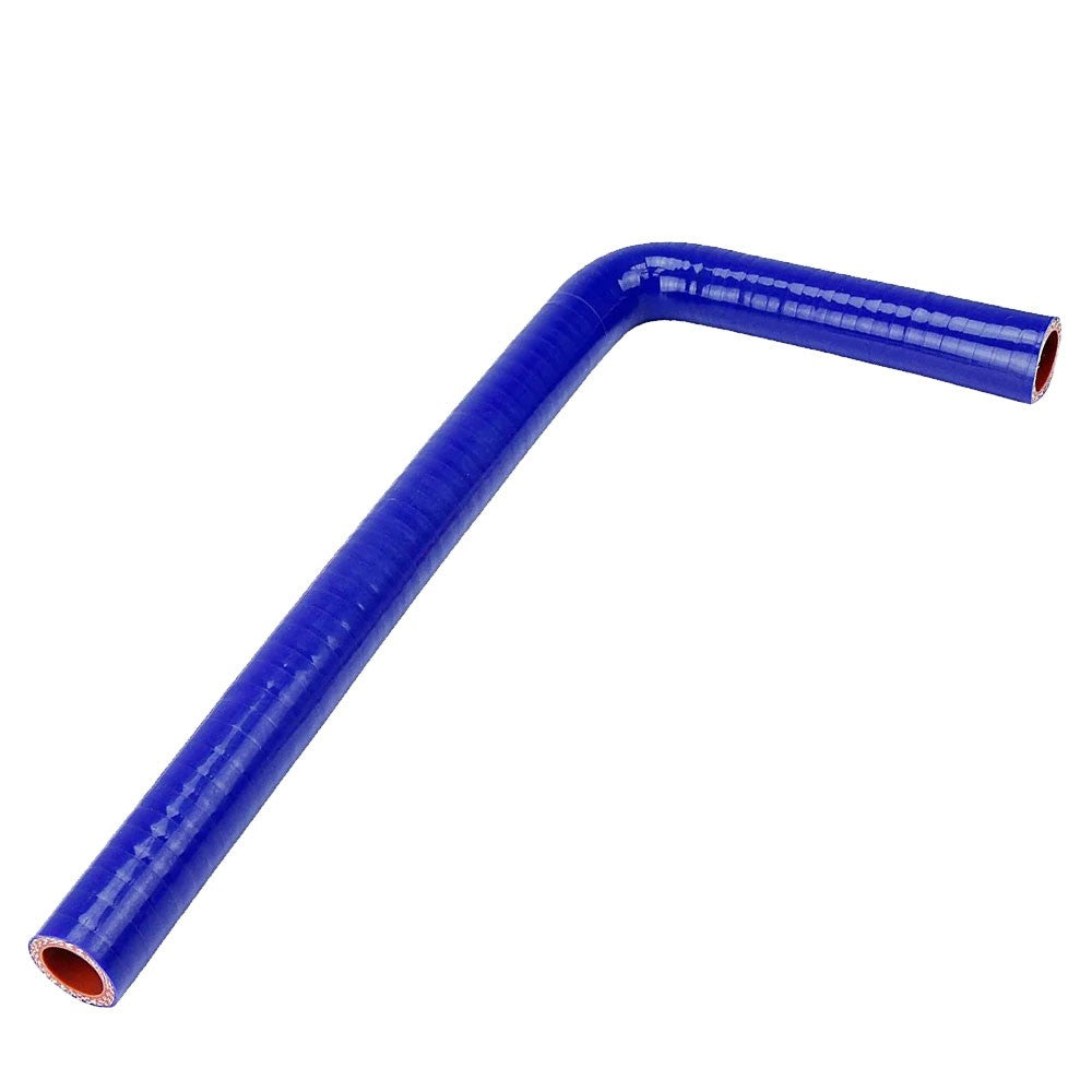 HTSEC90-032-L5x60-BLUE HPS 5/16&quot; (8mm) with 5&quot; and 60&quot; Leg Blue 90 Degree Silicone Elbow Coupler Hose