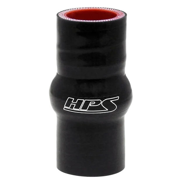HPS Black 4-Ply Silicone Hump Coupler Hose Small Size from 1/2" to 1-3/4" (13mm to 45mm)