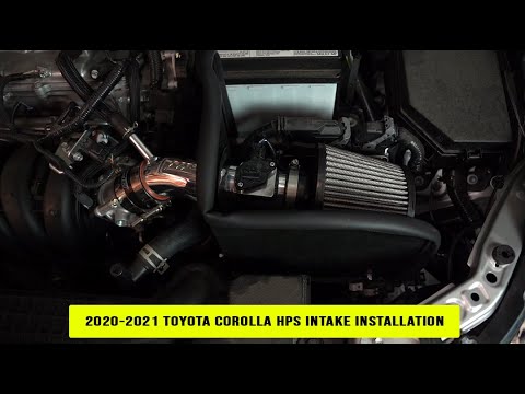 HPS Black Shortram Air Intake Heat Shield Kit For 20-24 Toyota Corolla 1.8L Gas E210