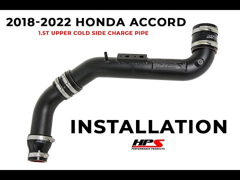 HPS Polish Upper Intercooler Charge Pipe [Cold Side] For 18-22 Honda Accord 1.5L Turbo CV1