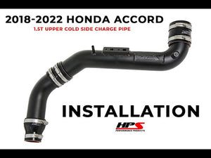 HPS Polish Upper Intercooler Charge Pipe [Cold Side] For 18-22 Honda Accord 1.5L Turbo CV1