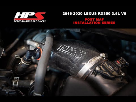 HPS Black Silicone Post MAF Air Intake Hose Kit For 16-22 Lexus RX350 / RX350L 3.5L V6 AL20