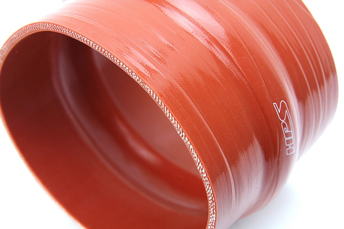 HPS Orange 4-Ply Aramid Silicone Hump Coupler Hose close up