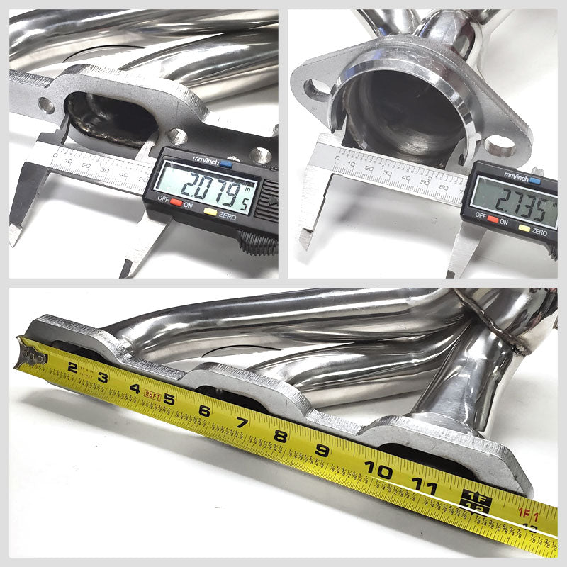 BFC Stainless Steel Exhaust Shorty Header Manifold Set For Dodge 06-10 Charger V6 3.5L SOHC-Exhaust Systems-BuildFastCar-BFC-11-1001