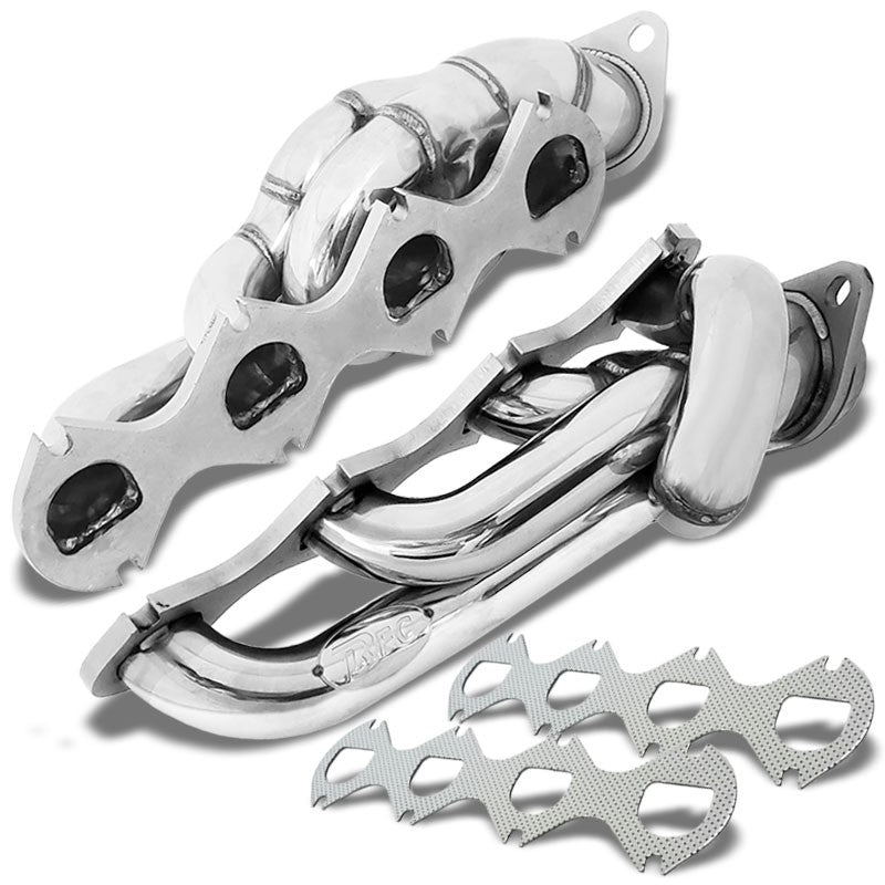 BFC Stainless Steel Exhaust Shorty Header Manifold Set For Ford 05-10 F250/F350 SuperDuty V8 5.4L-Performance-BuildFastCar
