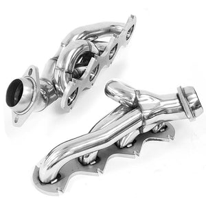 BFC Stainless Steel Exhaust Shorty Header Manifold Set For Ford 05-10 F250/F350 SuperDuty V8 5.4L-Performance-BuildFastCar