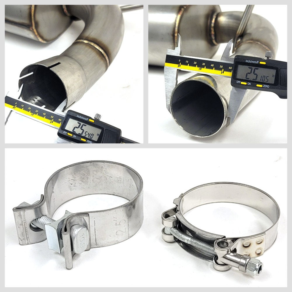 BFC Axleback Exhaust System Black Rolled Tip 07-18 Jeep Wrangler JK 15-1001-CHT