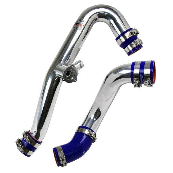 HPS Polish Intercooler Charge Pipe Hot/ Cold Side Kit For 15-17 Mustang Ecoboost-Performance-BuildFastCar