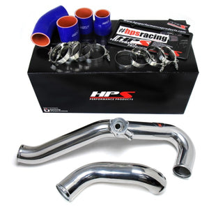 HPS Polish Intercooler Charge Pipe Hot/ Cold Side Kit For 15-17 Mustang Ecoboost-Performance-BuildFastCar