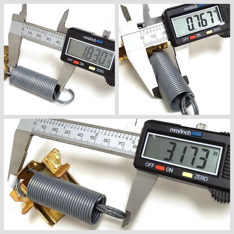 Phillips 17-103 Sliding Axles 3" Spring with Tandem Frame Clip Tender Springs-Electrical Connector-BuildFastCar