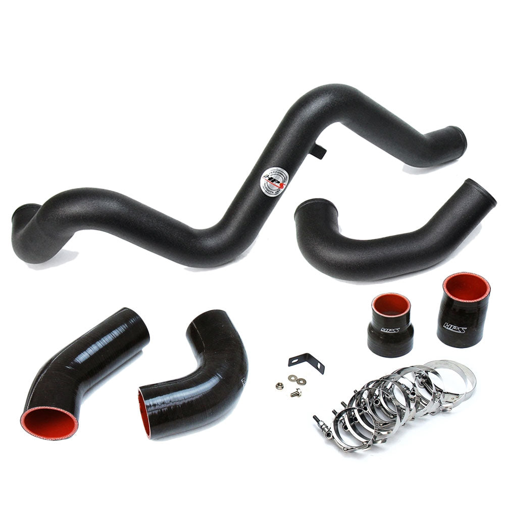 HPS Black Intercooler Charge Pipe Cold & Hot Side For 16-18 Ford Focus RS 2.3L-Performance-BuildFastCar