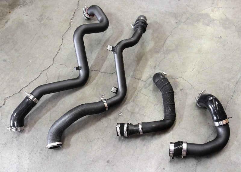 HPS Black Intercooler Charge Pipe Cold & Hot Side For 16-18 Ford Focus RS 2.3L-Performance-BuildFastCar