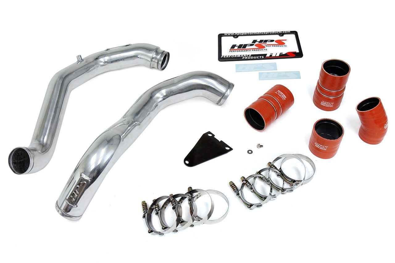 HPS Aluminum Polish Intercooler Charge Pipe [Cold/Hot Side] For 03-07 Ford F-Series Super Duty 6.0L Diesel