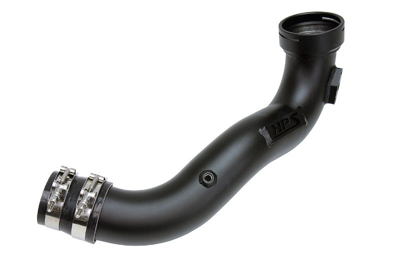 HPS Wrinkle Black Intercooler Intake Charge Pipe Turbo Boost For 11-13 BMW 335i N55 3.0L Turbo-Performance-BuildFastCar