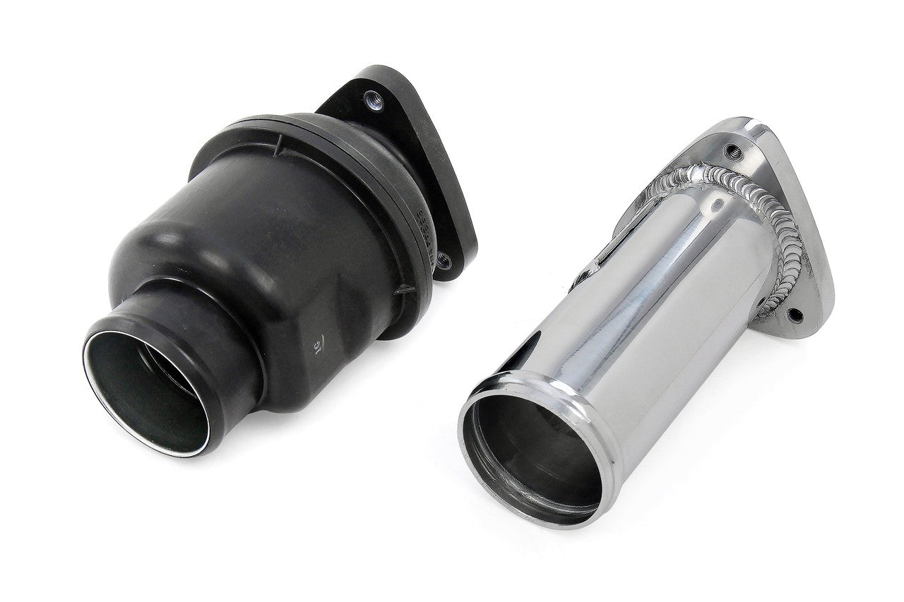 HPS Black Aluminum Turbo Resonator Tube For 16+ Lexus GS/IS/NX/RC 2.0T 8AR-FTS