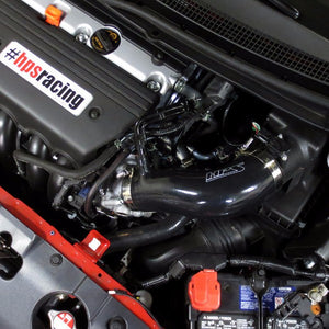 HPS Black Silicone Post MAF Air Intake Tube Hose Kit For Honda 12-14 Civic Si 2.4L-Performance-BuildFastCar