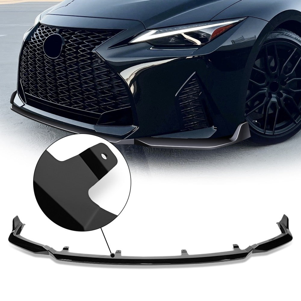 BFC Glossy Black Front Bumper Lip Wing Diffuser 21+ IS350 IS500 XE30 27-BMPL-F321-PBK