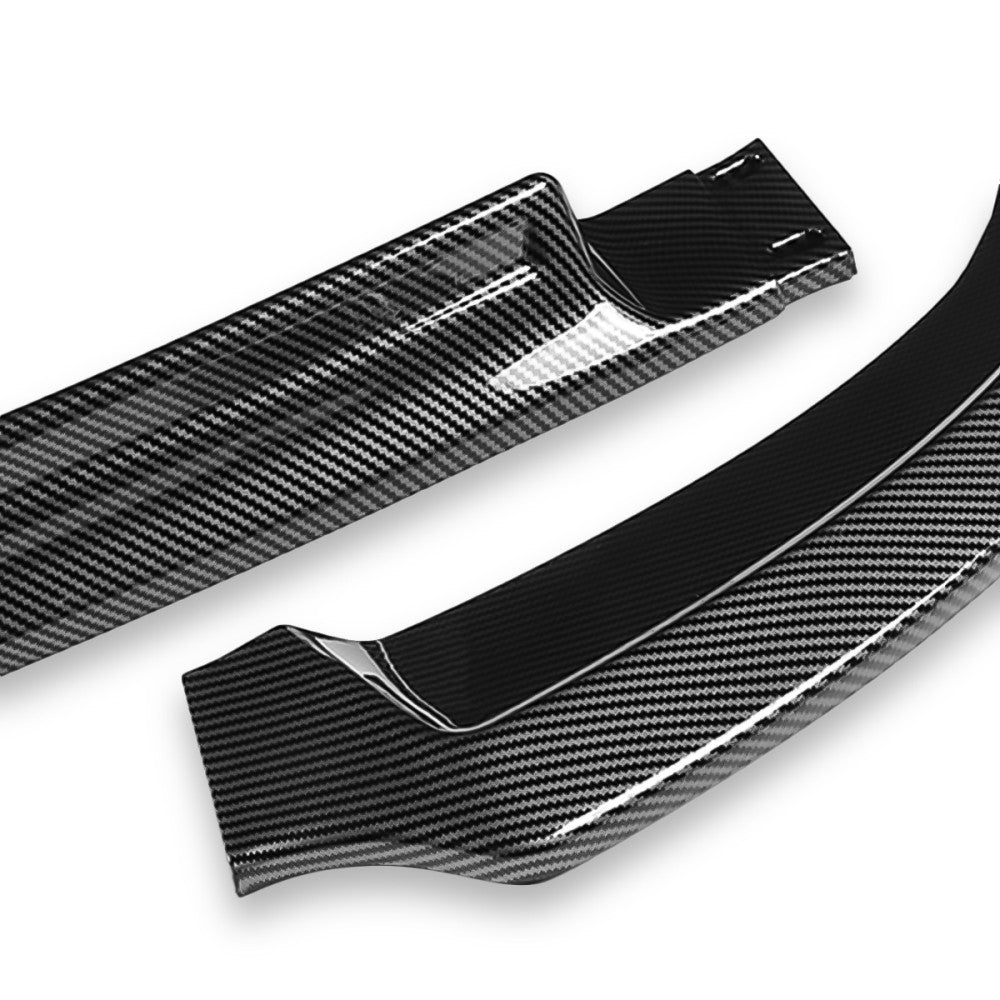 BFC Carbon Look Front Bumper Lip Wing Diffuser 08-15 Lancer 27-BMPL-F402-PCF