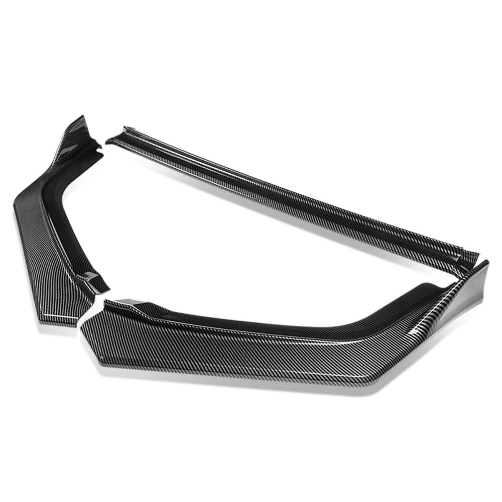 BFC Carbon Look Front Bumper Lip Wing 22-23 Civic Sedan FE1 FE2 FE4 27-BMPL-F477-PCF