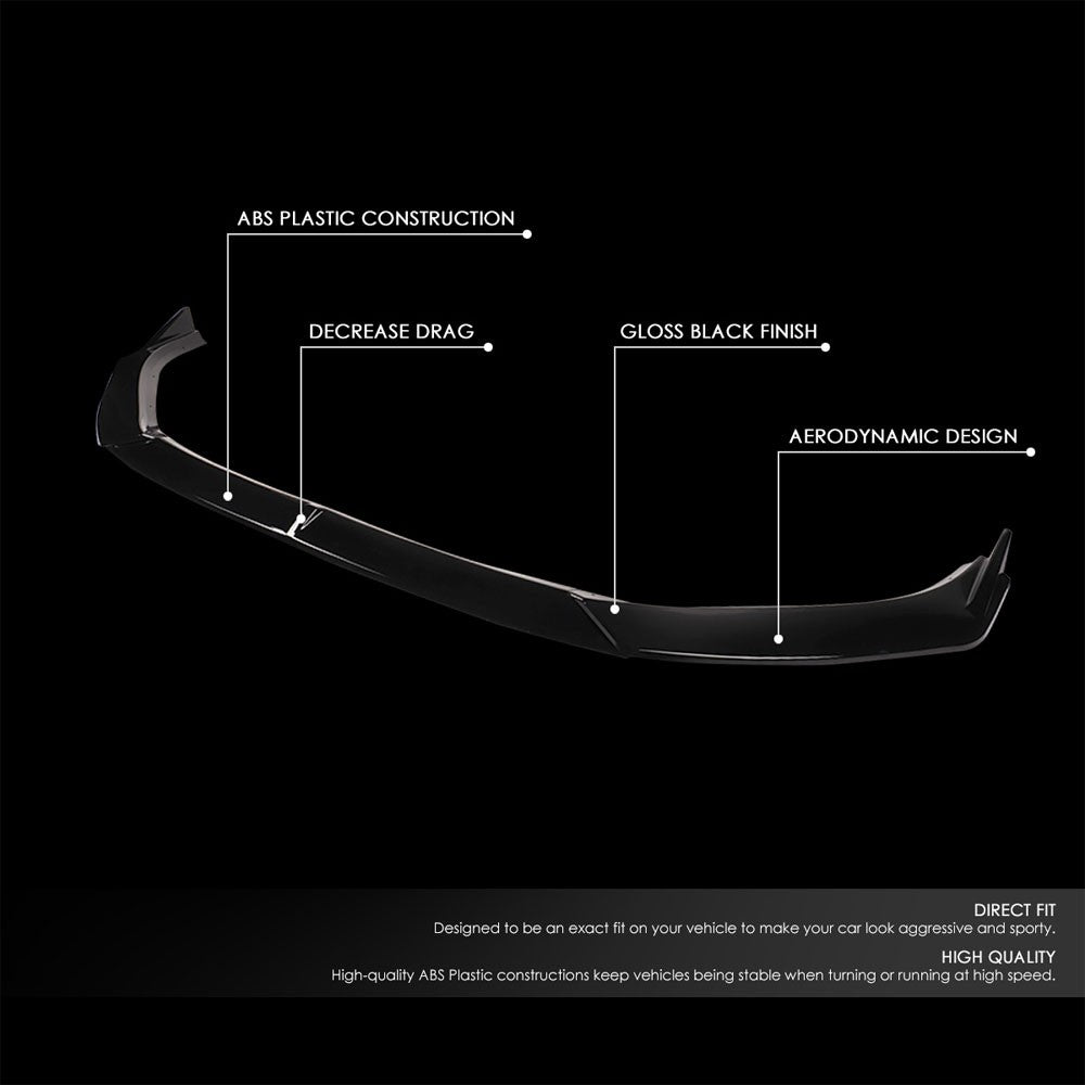 [Painted Gloss Black] Front Bumper Lip Guard Lower Body Kit For 19-21 Mazda 6