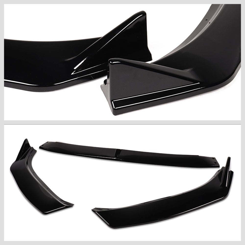 [Painted Gloss Black] Front Bumper Lip Guard Lower Body Kit For 19-21 Mazda 6