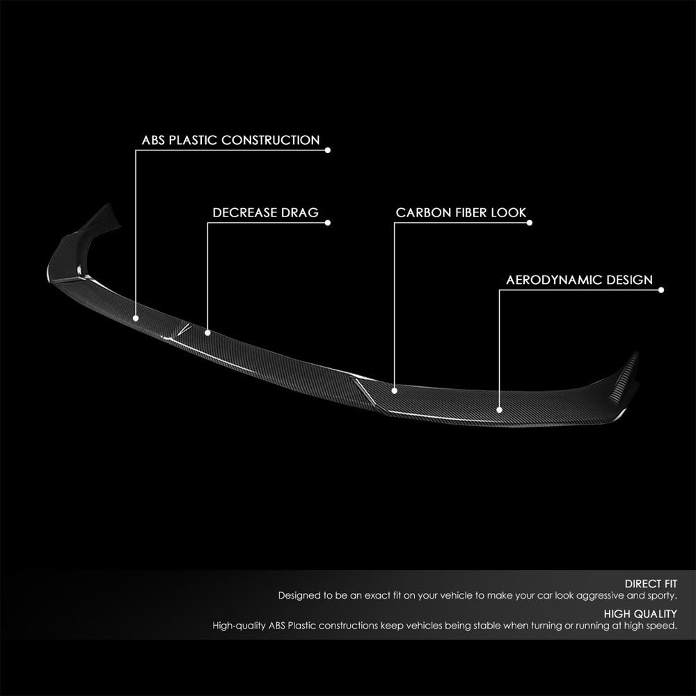 [Carbon Style Look] Front Bumper Lip Chin Guard Lower Body Kit For 19-21 Mazda 6