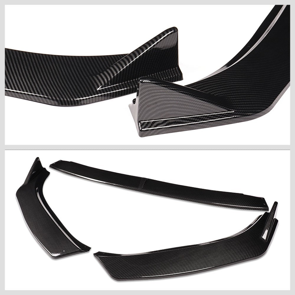 [Carbon Style Look] Front Bumper Lip Chin Guard Lower Body Kit For 19-21 Mazda 6