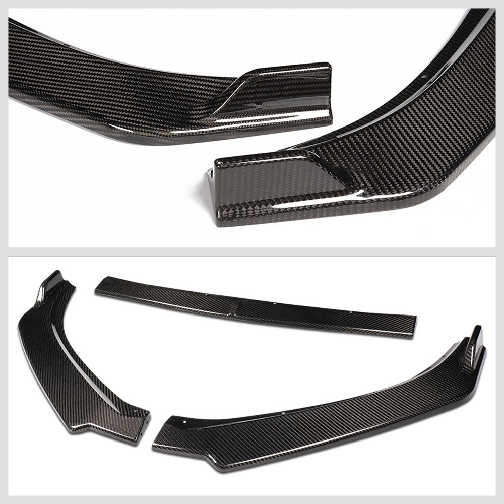 [Real Glossy Carbon Fiber] Front Bumper Lip Guard Body Kit For 19-21 Mazda 6