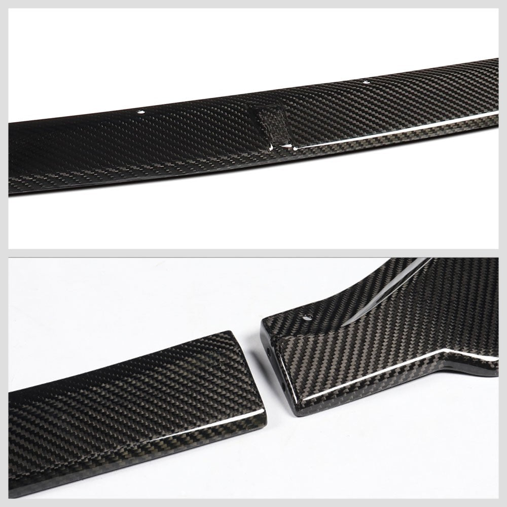 [Real Glossy Carbon Fiber] Front Bumper Lip Guard Body Kit For 19-21 Mazda 6