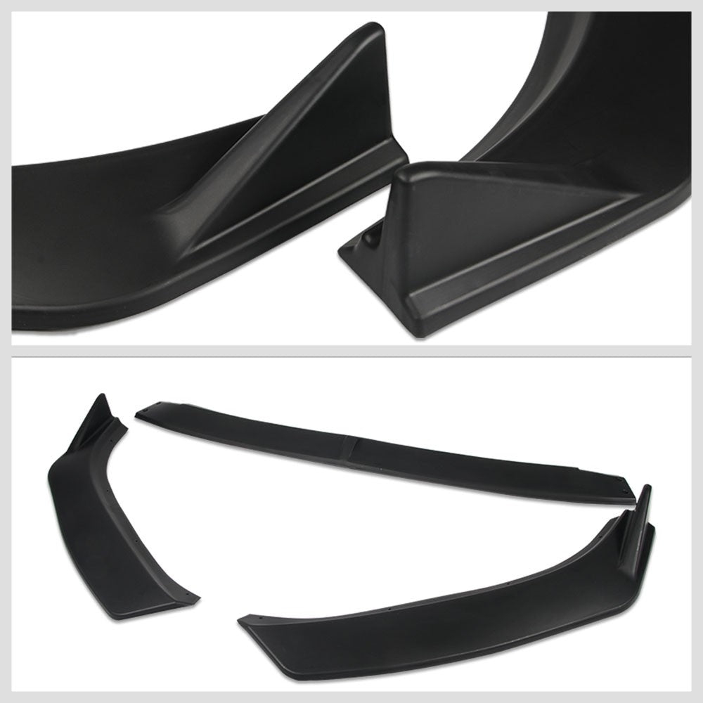 [Matte Black] Front Bumper Lip Chin Wing Guard Lower Body Kit For 19-21 Mazda 6